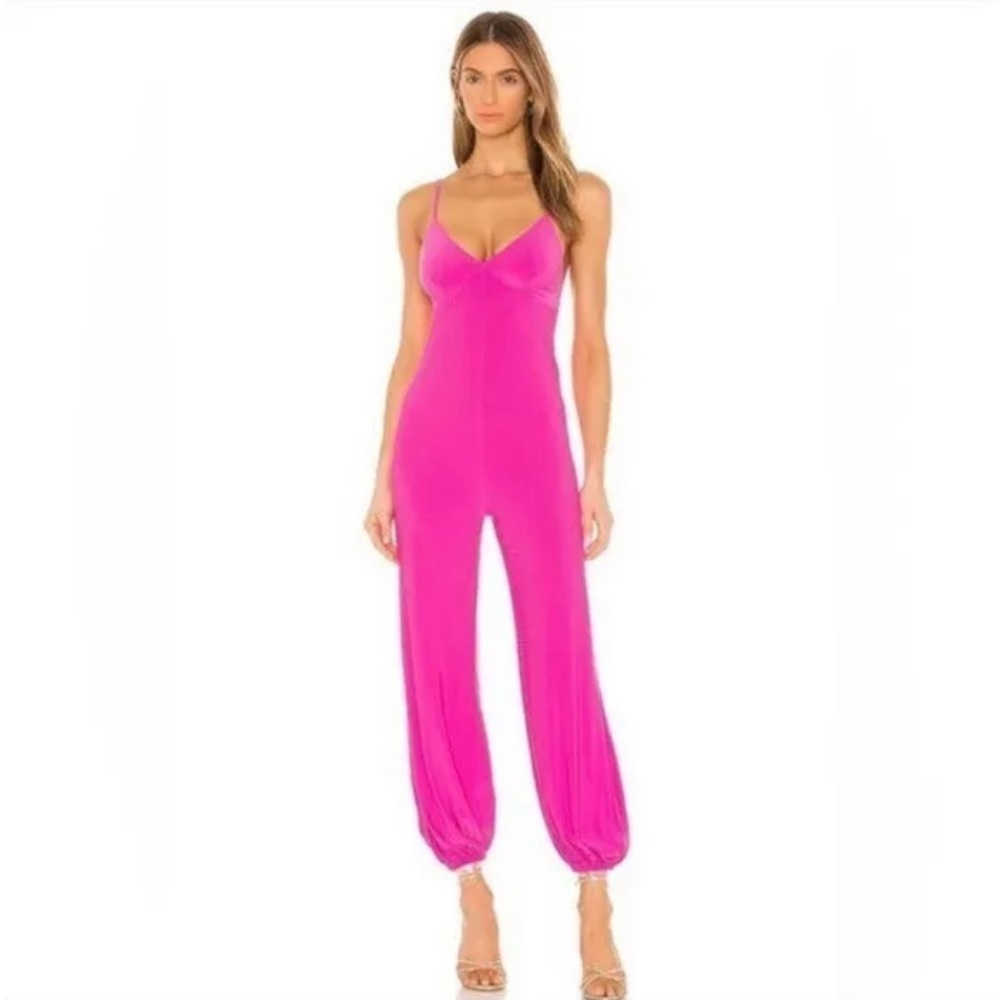 Norma Kamali Orchid Pink Jog Jumpsuit XS